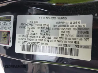 2010 Mazda CX-9 Grand Touring with VIN JM3TB2MA3A0201602, listed as a IAAI auction lot 42463599 with 331,533 mi miles and . Bid and sale history available at DreamBid. Image 9.