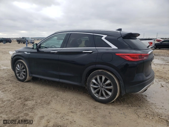 2021 Infiniti QX50 ESSENTIAL with VIN 3PCAJ5CA5MF110729, listed as a Copart auction lot 44675595 with 24,211 mi miles and Salvage Title. Bid and sale history available at carsss.com. Image 2.