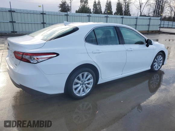 2019 Toyota Camry LE with VIN 4T1B11HK8KU855781, listed as a Copart auction lot 47667735 with 43,198 mi miles and Salvage Title. Bid and sale history available at carsss.com. Image 3.