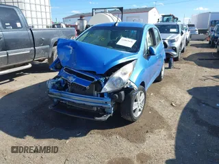 2015 Chevrolet Spark LT with VIN KL8CD6S9XFC766267, listed as a IAAI auction lot 41863446 with 71,397 mi miles. Bid and sale history available at carsss.com. Image 2.