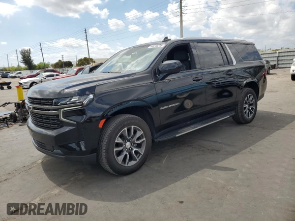 2022 Chevrolet Suburban LS with VIN 1GNSCBKD8NR114222, listed as a Copart auction lot 49244255 with 117,379 mi miles and Clean Title. Bid and sale history available at DreamBid. Image 1.