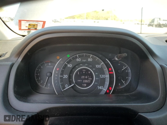 2013 Honda CR-V EX-L with VIN 2HKRM4H72DH645388, listed as a Copart auction lot 54915695 with 91,671 mi miles and Salvage Title. Bid and sale history available at DreamBid. Image 9.