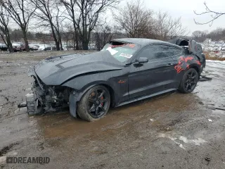 2018 Ford Mustang GT with VIN 1FA6P8CF8J5102967, listed as a Copart auction lot 44929155 with 0 mi miles and Salvage Title. Bid and sale history available at carsss.com. Image 1.