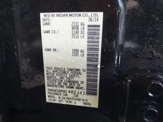 2014 Nissan Maxima S with VIN 1N4AA5APXEC487441, listed as a IAAI auction lot 40865155 with 153,495 mi miles and . Bid and sale history available at DreamBid. Image 9.