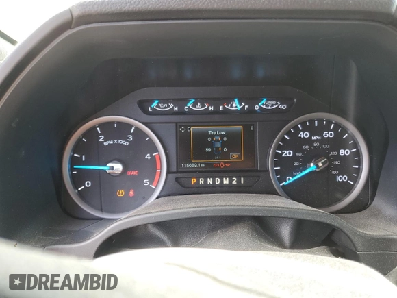 2019 Ford F-250 XL with VIN 1FT7W2BT9KEC24552, listed as a Copart auction lot 60644435 with 115,689 mi miles and Salvage title. Bid and sale history available at DreamBid. Image 9.