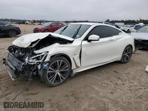 2019 Infiniti Q60 3.0t LUXE with VIN JN1EV7EK2KM231295, listed as a Copart auction lot 45888755 with 36,549 mi miles and Salvage Title. Bid and sale history available at carsss.com. Image 1.