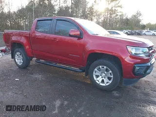 2021 Chevrolet Colorado 2WD LT with VIN 1GCGSCEN0M1150821, listed as a IAAI auction lot 41298960 with 76,931 mi miles. Bid and sale history available at carsss.com. Image 1.