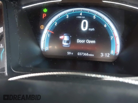 2019 Honda Civic LX with VIN 2HGFC2F61KH509233, listed as a IAAI auction lot 42048400 with 37,368 mi miles and . Bid and sale history available at DreamBid. Image 15.