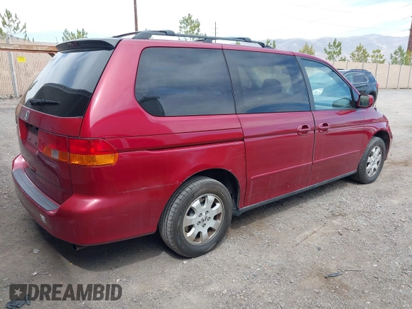 2003 Honda Odyssey EX with VIN 5FNRL18643B086576, listed as a IAAI auction lot 41991328 with 130,025 mi miles and . Bid and sale history available at carsss.com. Image 4.