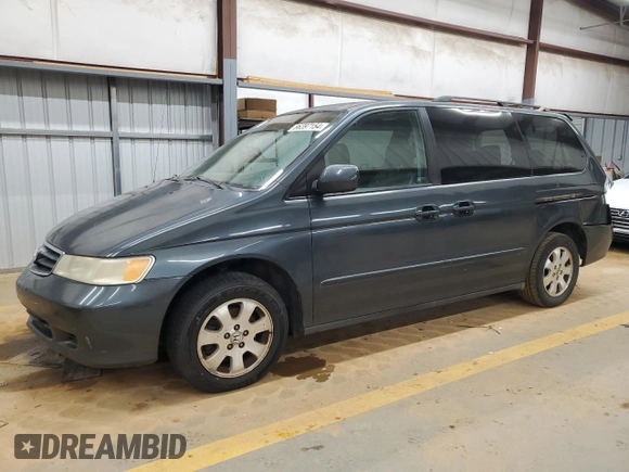 2003 Honda Odyssey EX-L z VIN 5FNRL18993B142649, wystawiony jako Copart lot #86397154 z przebiegiem 339 966 mil mil oraz Szkoda całkowita • Salvage title. Historia ofert i sprzedaży dostępna na DreamBid. Obrazek 1.