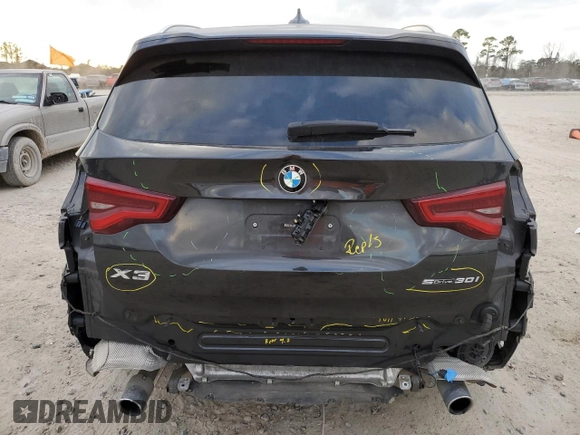 2019 BMW X3 sDrive30i with VIN 5UXTR7C58KLF29363, listed as a Copart auction lot 44456625 with 97,346 mi miles and Salvage Title. Bid and sale history available at carsss.com. Image 6.