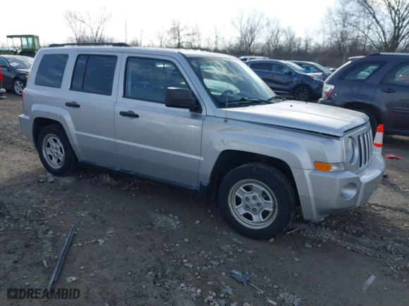 2009 Jeep Patriot Sport with VIN 1J4FT28B39D158917, listed as a IAAI auction lot 41727265 with 59,684 mi miles. Bid and sale history available at carsss.com. Image 1.
