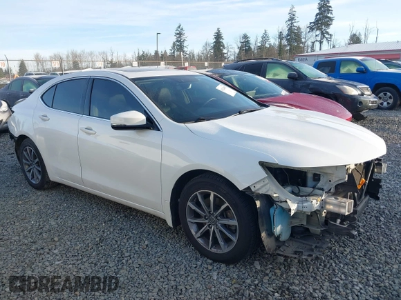 2018 Acura TLX w/Technology Pkg with VIN 19UUB1F59JA006980, listed as a IAAI auction lot 41324003 with 70,825 mi miles. Bid and sale history available at carsss.com. Image 1.