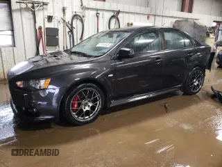 2013 Mitsubishi Lancer Evolution MR with VIN JA32W5FV5DU016540, listed as a Copart auction lot 47615845 with 79,599 mi miles and Salvage Title. Bid and sale history available at carsss.com. Image 1.