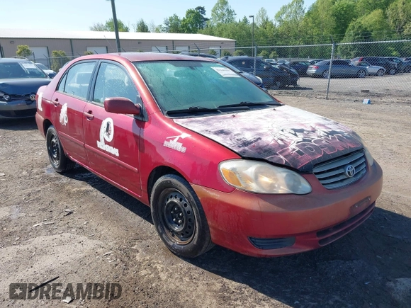 2004 Toyota Corolla CE with VIN 2T1BR32E44C296063, listed as a IAAI auction lot 42144391 with 299,999 mi miles and . Bid and sale history available at DreamBid. Image 1.