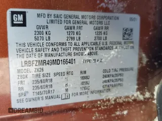 2021 Buick Envision Preferred with VIN LRBFZMR49MD166401, listed as a Copart auction lot 84503504 with 61,910 mi miles and Non Repairable. Bid and sale history available at carsss.com. Image 15.