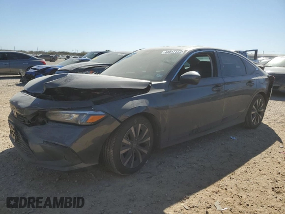 2024 Honda Civic Sedan EX with VIN 2HGFE1F74RH335598, listed as a Copart auction lot 48547325 with 0 mi miles and Salvage Title. Bid and sale history available at carsss.com. Image 1.