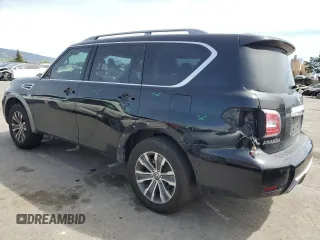 2019 Nissan Armada SL with VIN JN8AY2ND6K9092402, listed as a Copart auction lot 50261495 with 0 mi miles and Salvage Title. Bid and sale history available at carsss.com. Image 2.