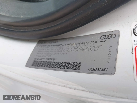 2018 Audi A6 Premium Plus z VIN WAUG3AFC5JN045370, wystawiony jako IAAI lot #42342165 z przebiegiem 107 705 mil mil oraz . Historia ofert i sprzedaży dostępna na DreamBid. Obrazek 9.