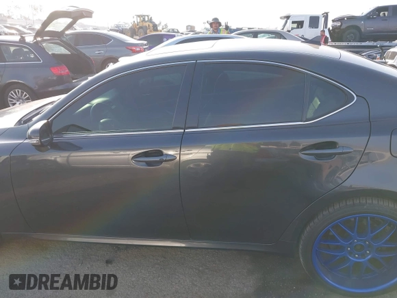 2011 Lexus IS with VIN JTHBE5C28B5027536, listed as a IAAI auction lot 41483620 with 235,603 mi miles. Bid and sale history available at carsss.com. Image 14.