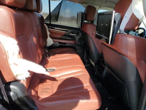 2017 Lexus LX with VIN JTJHY7AX8H4240706, listed as a Copart auction lot 48542445 with 116,807 mi miles and Salvage Title. Bid and sale history available at carsss.com. Image 11.