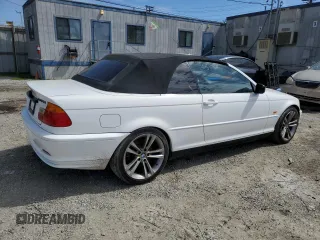 2001 BMW 3 Series 330Ci with VIN WBABS53401JU86736, listed as a Copart auction lot 49316555 with 0 mi miles and Salvage Title. Bid and sale history available at carsss.com. Image 3.