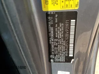 2011 BMW 1 Series 128i z VIN WBAUP7C52BVP21971, wystawiony jako Copart lot #63036725 z przebiegiem 255 217 mil mil oraz Szkoda całkowita • Salvage title. Historia ofert i sprzedaży dostępna na DreamBid. Obrazek 12.