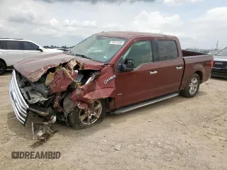 2015 Ford F-150 XL with VIN 1FTEW1CP7FKE14599, listed as a Copart auction lot 59414595 with 124,693 mi miles and Salvage title. Bid and sale history available at DreamBid. Image 1.