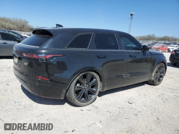 2022 Land Rover Range Rover Velar R-Dynamic S with VIN SALYT2EX2NA334715, listed as a Copart auction lot 49254235 with 57,706 mi miles and Salvage Title. Bid and sale history available at carsss.com. Image 3.