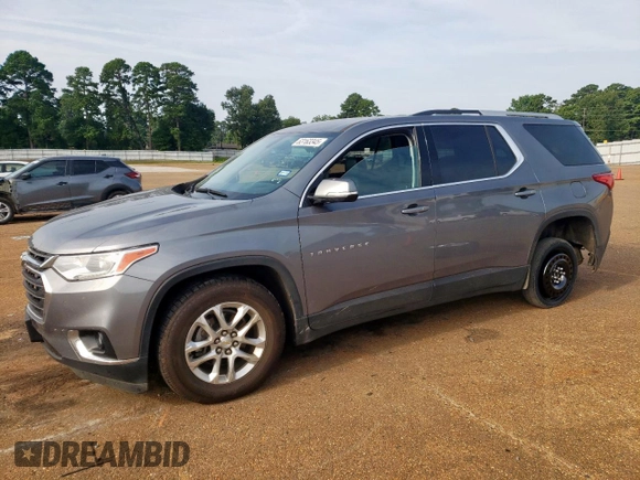 2018 Chevrolet Traverse LT Cloth with VIN 1GNERGKW3JJ247716, listed as a Copart auction lot 63163345 with 90,722 mi miles and Salvage title. Bid and sale history available at DreamBid. Image 1.