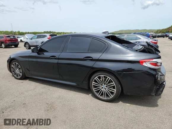 2019 BMW 5 Series 540i xDrive with VIN WBAJE7C53KWD55234, listed as a Copart auction lot 57797475 with 81,844 mi miles and Salvage title. Bid and sale history available at DreamBid. Image 2.