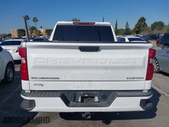 2022 Chevrolet Silverado 1500 Custom with VIN 1GCPDBEK2NZ627732, listed as a IAAI auction lot 41718968 with 1 mi miles. Bid and sale history available at carsss.com. Image 16.