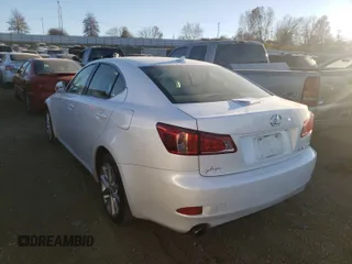 2012 Lexus IS 250 with VIN JTHCF5C29C5056384, listed as a Copart auction lot 58267200 with 104,854 mi miles and Salvage Title. Bid and sale history available at DreamBid. Image 3.