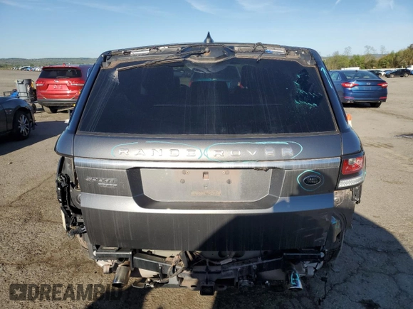 2017 Land Rover Range Rover Sport HSE with VIN SALWR2FK8HA694052, listed as a Copart auction lot 53330155 with 75,181 mi miles and Salvage title. Bid and sale history available at DreamBid. Image 6.