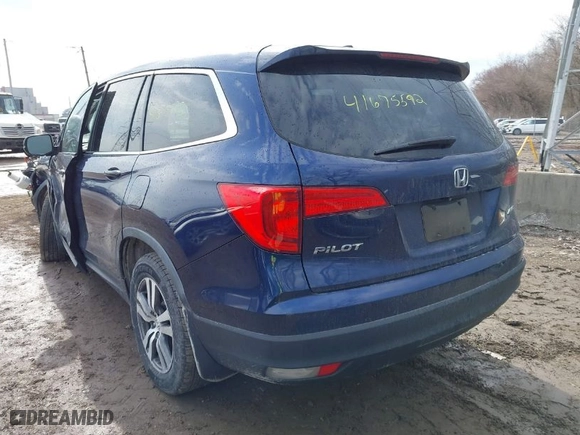 2016 Honda Pilot EX with VIN 5FNYF6H35GB014121, listed as a IAAI auction lot 41675592 with 129,362 mi miles. Bid and sale history available at carsss.com. Image 3.