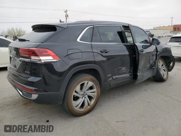 2020 Volkswagen Atlas SEL with VIN 1V2MC2CA9LC206962, listed as a Copart auction lot 51628335 with 47,166 mi miles and Salvage title. Bid and sale history available at DreamBid. Image 3.