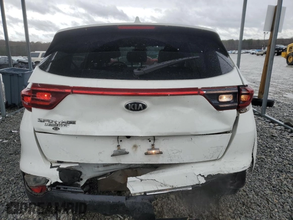 2020 Kia Sportage LX with VIN KNDPM3AC8L7835997, listed as a Copart auction lot 48535185 with 78,969 mi miles and Salvage Title. Bid and sale history available at carsss.com. Image 6.