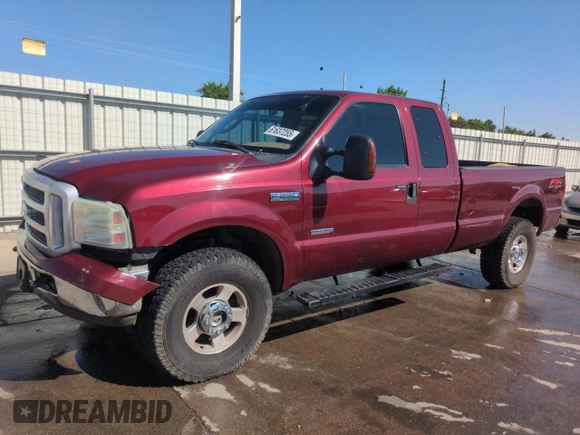 2005 Ford F-250 XL with VIN 1FTSX21P75EB10615, listed as a Copart auction lot 61637255 with 188,814 mi miles and Clean title. Bid and sale history available at DreamBid. Image 1.