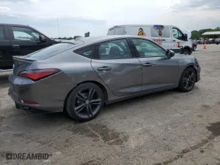 2023 Acura Integra w/A-Spec Package with VIN 19UDE4H3XPA007813, listed as a Copart auction lot 50851324 with 44,507 mi miles and Salvage Title. Bid and sale history available at carsss.com. Image 3.