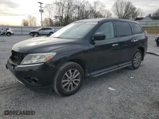 2014 Nissan Pathfinder S with VIN 5N1AR2MM9EC722474, listed as a Copart auction lot 47622235 with 97,428 mi miles and Salvage Title. Bid and sale history available at carsss.com. Image 1.