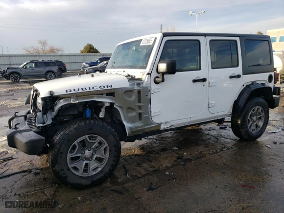 2015 Jeep Wrangler Unlimited Rubicon Hard Rock with VIN 1C4BJWFGXFL747383, listed as a Copart auction lot 42205665 with 55,128 mi miles and Salvage Title. Bid and sale history available at carsss.com. Image 1.