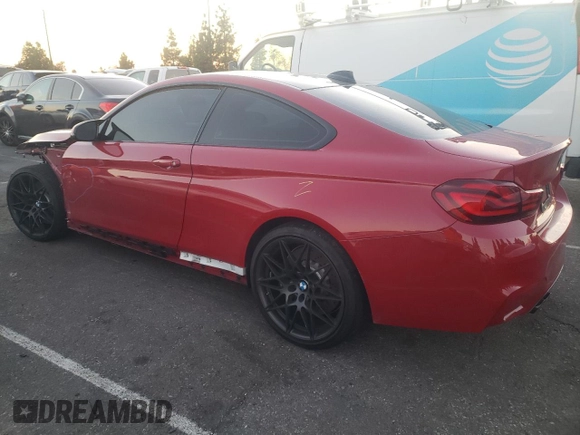 2020 BMW M4 with VIN WBS4Y9C03LFJ69918, listed as a Copart auction lot 77005493 with 0 mi miles. Bid and sale history available at carsss.com. Image 2.