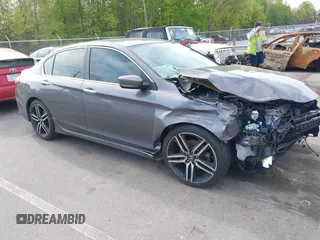 2016 Honda Accord Sport with VIN 1HGCR2F57GA127299, listed as a IAAI auction lot 42028396 with 122,956 mi miles and . Bid and sale history available at DreamBid. Image 1.