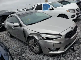 2015 Kia Cadenza Premium with VIN KNALN4D70F5170753, listed as a Copart auction lot 77714704 with 90,799 mi miles and Salvage Title. Bid and sale history available at carsss.com. Image 4.