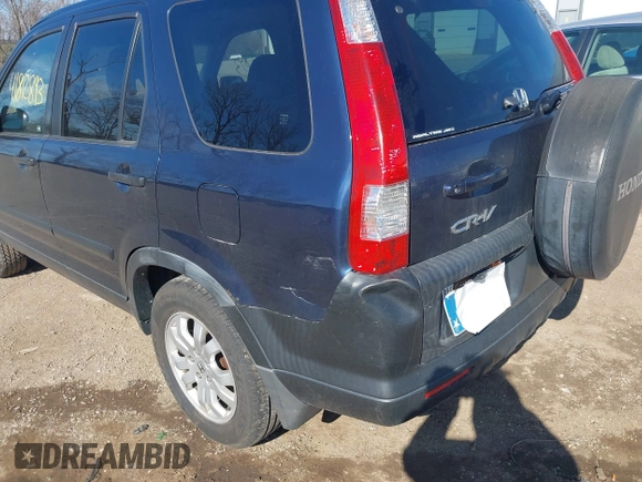 2006 Honda CR-V EX with VIN JHLRD78806C020371, listed as a IAAI auction lot 41812893 with 282,171 mi miles and . Bid and sale history available at carsss.com. Image 6.