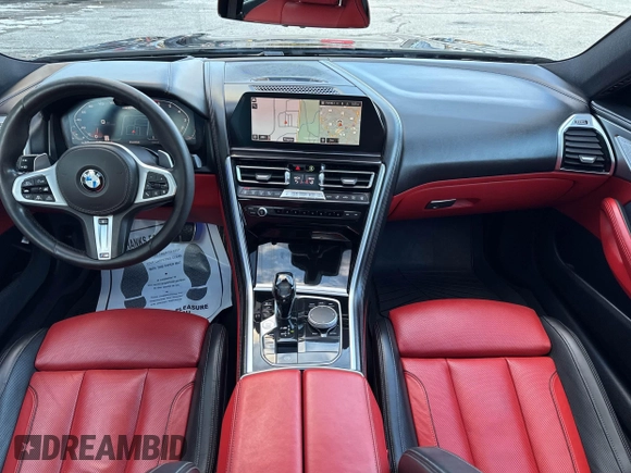 2020 BMW 8 Series M850i with VIN WBAGV8C08LBP48642, listed as a IAAI auction lot 41346377 with 141,651 mi miles. Bid and sale history available at carsss.com. Image 6.