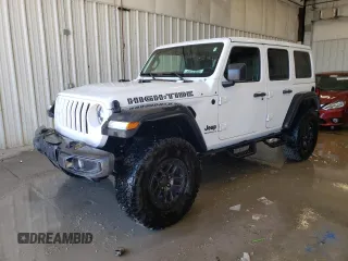 2023 Jeep Wrangler Sport S with VIN 1C4HJXDG3PW635415, listed as a Copart auction lot 48016565 with 31,494 mi miles and Salvage Title. Bid and sale history available at DreamBid. Image 1.