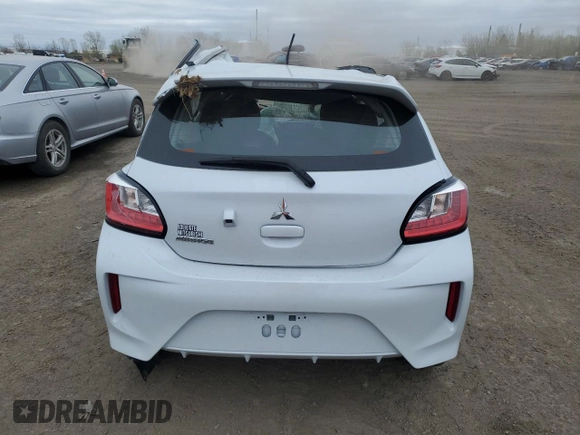 2022 Mitsubishi Mirage ES с VIN ML32AUHJ0NH004765, выставлен на аукционе Copart как лот 56042665 с пробегом Не указан миль и На запчасти • Non repairable. История ставок и продаж доступна на DreamBid. Изображение 6.
