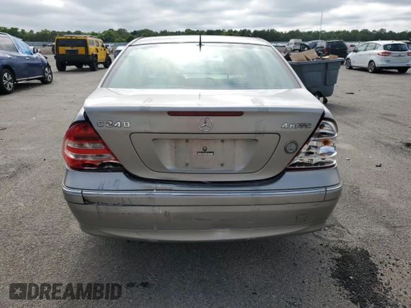 2005 Mercedes-Benz C 240 с VIN WDBRF81J75F691879, выставлен на аукционе Copart как лот 64199765 с пробегом 79 163 миль миль и Списание • Salvage title. История ставок и продаж доступна на DreamBid. Изображение 6.