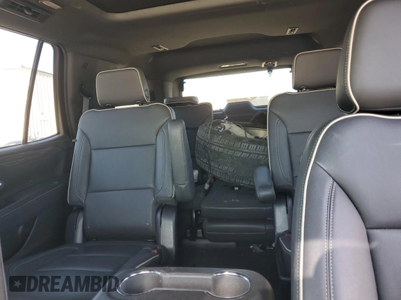 2022 GMC Yukon SLT with VIN 1GKS1BKD7NR330453, listed as a Copart auction lot 81585554 with 34,811 mi miles and Salvage Title. Bid and sale history available at carsss.com. Image 10.